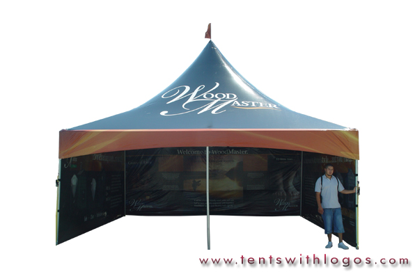 20 x 20 High Peak Tent - Wood Master